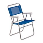 Ficha técnica e caractérísticas do produto Cadeira de Praia Master Alumínio Azul