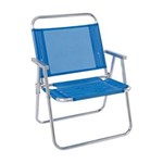 Ficha técnica e caractérísticas do produto Cadeira de Praia Oversize Alumínio Azul Mor