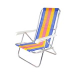 Ficha técnica e caractérísticas do produto Cadeira de Praia Reclinável 8 Posições Bel Fix