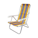 Ficha técnica e caractérísticas do produto Cadeira de Praia Reclinável 8 Posições Belfix