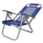 Cadeira de Praia Reclinável Alta - Ipanema - Azul Royal - Botafogo