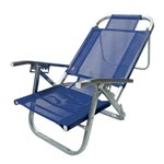 Ficha técnica e caractérísticas do produto Cadeira de Praia Reclinável - Copacabana - Azul Royal - Botafogo