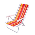 Ficha técnica e caractérísticas do produto Cadeira de Praia Reclinável em 4 Posições - Mor