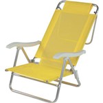 Ficha técnica e caractérísticas do produto Cadeira de Praia Sol de Verao Amarelo Mor