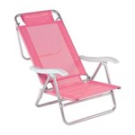 Ficha técnica e caractérísticas do produto Cadeira de Praia Sol de Verão Pink