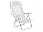 Ficha técnica e caractérísticas do produto Cadeira de Praia Summer Alumínio Branco - Amvc
