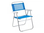 Cadeira de Praia Sun Alumínio Azul - Amvc