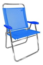 Ficha técnica e caractérísticas do produto Cadeira de Praia Zaka King Alumínio Azul