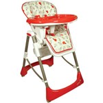 Ficha técnica e caractérísticas do produto Cadeira de Refeição Supper Vermelho - Lenox