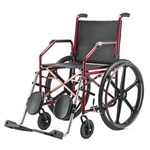 Ficha técnica e caractérísticas do produto Cadeira de Rodas Modelo 1012 Dobrável Pneu Inflável 90kgs