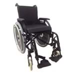 Ficha técnica e caractérísticas do produto Cadeira de Rodas Ortobras K3 Alumínio Pés Removíveis 46cm Preta Ortobras (Cód. 11616)