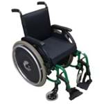 Ficha técnica e caractérísticas do produto Cadeira de Rodas Ortobras K3 Alumínio Pés Removíveis 42cm Verde Folha (Cód. 15781)