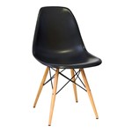 Ficha técnica e caractérísticas do produto Cadeira Design Charles Eames PW071 Preta - Pelegrin