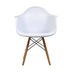 Ficha técnica e caractérísticas do produto Cadeira Design Charles Eames Wood Branca Tl Cdd-05-2 Trevalla