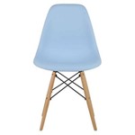 Ficha técnica e caractérísticas do produto Cadeira Design Dsw Charles Eames Base Madeira Azul Claro
