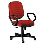 Ficha técnica e caractérísticas do produto Cadeira Diretor com Braços Linha Blenda - Cor - Vermelho