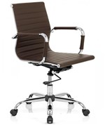 Ficha técnica e caractérísticas do produto Cadeira Diretor Office Esteirinha Charles Eames 3301B - Café - Ordesign