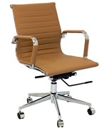Ficha técnica e caractérísticas do produto Cadeira Diretor Office Esteirinha Charles Eames 3301b - Caramelo - Ordesign