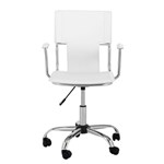 Ficha técnica e caractérísticas do produto Cadeira Diretor PEL-6011 em Couro PVC Branca - Pelegrin