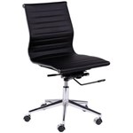 Ficha técnica e caractérísticas do produto Cadeira Diretor Sem Braço Office Esteirinha Charles Eames 3301SB - Preta - Preto