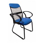 Ficha técnica e caractérísticas do produto Cadeira Diretor Soft Fixa Azul