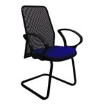 Ficha técnica e caractérísticas do produto Cadeira Diretor Tela Fixa Azul