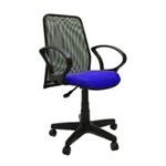 Ficha técnica e caractérísticas do produto Cadeira Diretor Tela Giratória Azul - Azul Royal