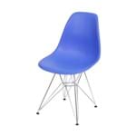 Ficha técnica e caractérísticas do produto Cadeira Dkr 1102 Pé Cromado Azul Escuro