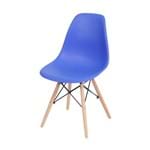 Ficha técnica e caractérísticas do produto Cadeira Dkr 1102 Pé de Madeira Azul Escuro
