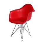 Ficha técnica e caractérísticas do produto Cadeira Dkr 1121 Pé Cromado Or Design - VERMELHO