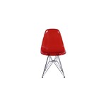 Ficha técnica e caractérísticas do produto Cadeira Dkr Eames Policarbonato Base Eiffel Ferro Vermelha - Inovakasa
