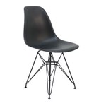 Ficha técnica e caractérísticas do produto Cadeira Dkr Metal Preto Charles Eames - PRETO