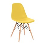 Ficha técnica e caractérísticas do produto Cadeira Dkr Wood ByArt - Amarelo