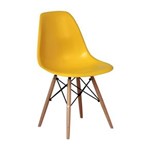 Ficha técnica e caractérísticas do produto Cadeira DKR Wood - ByArtDesign - Amarelo