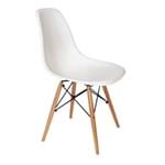 Ficha técnica e caractérísticas do produto Cadeira DKR Wood Charles Eames Branca Byartdesign Branco