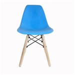 Ficha técnica e caractérísticas do produto Cadeira Dkr Wood de Polipropileno Infantil Base Eiffel Madeira Azul