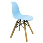 Ficha técnica e caractérísticas do produto Cadeira DKR Wood Infantil Azul ByArt