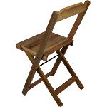 Ficha técnica e caractérísticas do produto Cadeira Dobrável Madeira Maciça Sem Pintura - My Shop