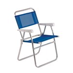 Ficha técnica e caractérísticas do produto Cadeira Dobrável Master Alumínio 2102 Azul - Mor - Mor