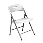 Ficha técnica e caractérísticas do produto Cadeira Dobrável Maxchief Assento Plástico Branca