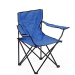 Ficha técnica e caractérísticas do produto Cadeira Dobravel para Praia Camping com Braço Porta Copo e Bolsa Transporte Azul