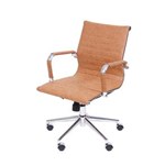Ficha técnica e caractérísticas do produto Cadeira Eames 3301 Baixa Retrô Caramelo Or Design