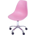 Ficha técnica e caractérísticas do produto Cadeira Eames Angeles Rosa PP com Rodízios Or Design