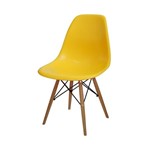 Ficha técnica e caractérísticas do produto Cadeira Eames Base de Madeira OR Design Amarelo