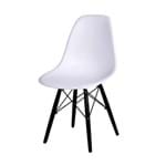 Ficha técnica e caractérísticas do produto Cadeira Eames Base Preta OR Design Branco