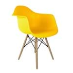 Ficha técnica e caractérísticas do produto Cadeira Eames com Braços Amarelo
