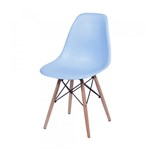 Ficha técnica e caractérísticas do produto Cadeira Eames DKR Azul com Base em Madeira - Or Design