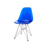 Ficha técnica e caractérísticas do produto Cadeira Eames Dkr Base Cromada - Azul
