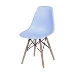 Ficha técnica e caractérísticas do produto Cadeira Eames Dkr Base Madeira Azul Claro