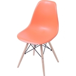Ficha técnica e caractérísticas do produto Cadeira Eames DKR C/ Base de Madeira OR-1102B – Or Design - Laranja
